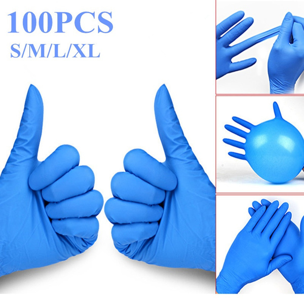 100pcs/pack Disposable Pvc Gloves Nitrile - Rubber Synthesis