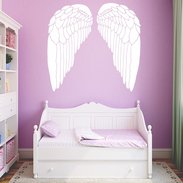 Angel Wings Vinyl Decals Wall Stickers For Baby Kids Rooms Decor Home Art Decal Wish - Angel Wings Wall Art Stickers Angel Wings Vinyl Decals Wall Stickers For Baby Kids Rooms Decor Home Art Decal Wish - Angel Wings Wall Art Stickers