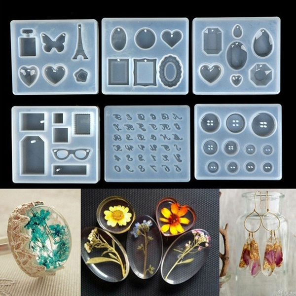 Resin Jewelry Silicone Molds Tools Set Uv Epoxy Resin Moulds Jewelry Making Diy