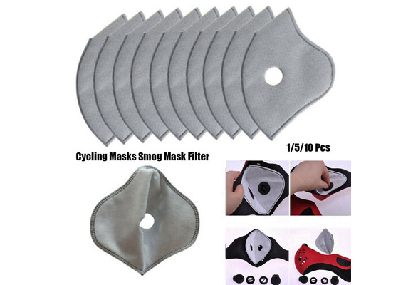 10pcs Anti Dust Activated Carbon Motorcycle Bicycle Cycling Skiing Face Filter