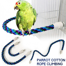 parrotspringboard, Funny, parrotclimbingrope, parrottoy