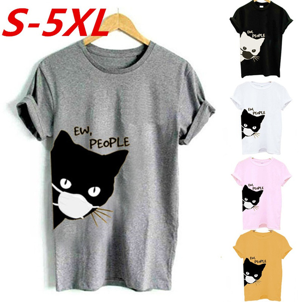 cat print t shirt