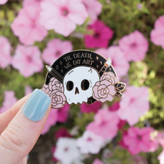 lapel, death, art, enamel
