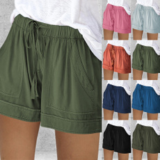 Women Pants, Summer, Shorts, wideleg