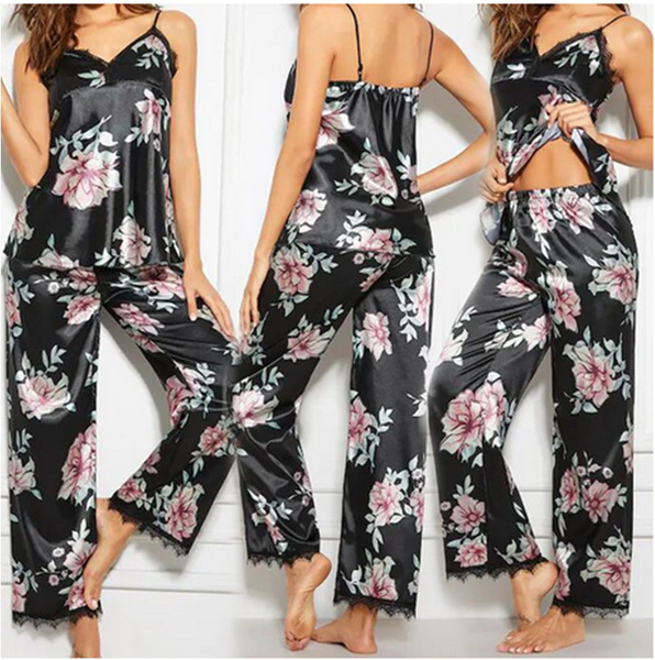 ladies satin pyjamas