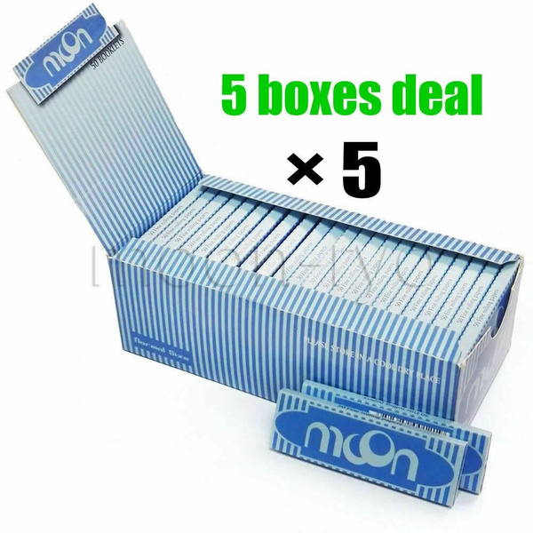 rice paper cigarette Moon 5 Box Rice Regular Size Rolling Paper Cigarette Tobacco Paper