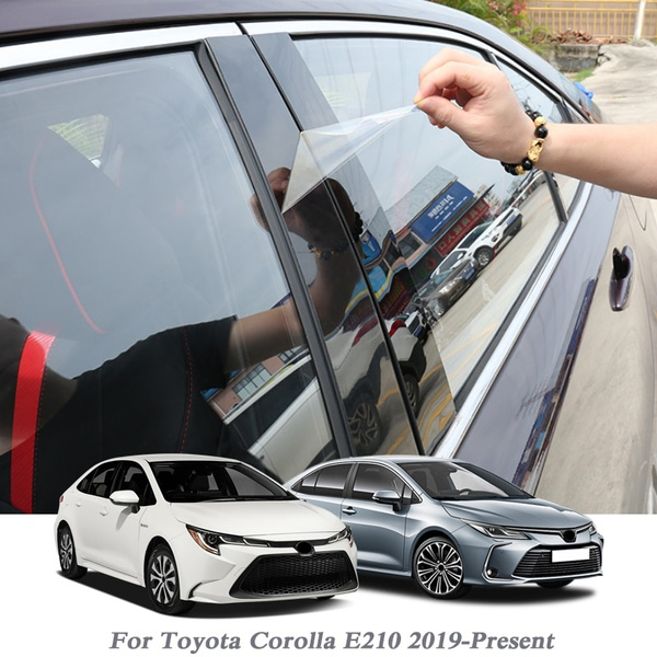 16pcs Car Styling For Toyota Corolla E210 2019-Present Car Window Trim  Sticker Middle Column Stickers PVC External Accessories
