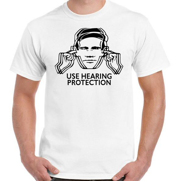 Factory Records T-Shirt FAC51 Use Hearing Protection Mens New Order The Hacienda