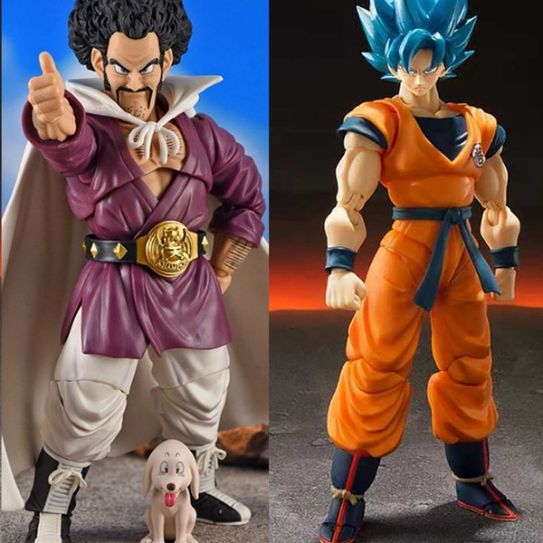 Shf Dragon Ball Super Saiyan Blue Goku Action Figures Blue Hair