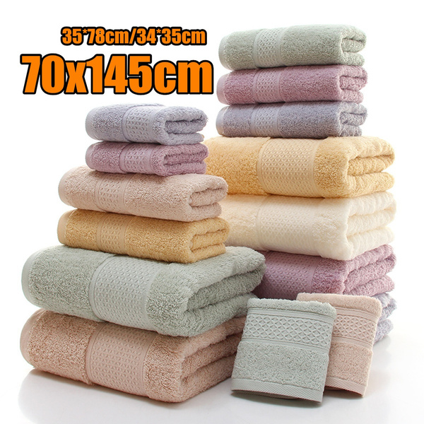 70 145cm 35 78cm 34 35cm Green Brown Camel Gray Purple White Cotton Solid Color Towels Bath Sheet Towel Hand Face Wish - What Color Hand Towels For Gray Bathroom