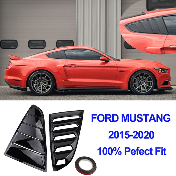 2020 mustang quarter window louvers