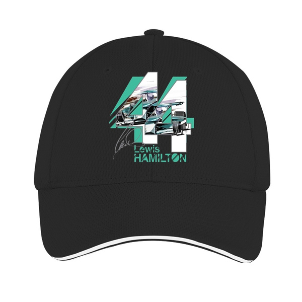 F1 Lewis Hamilton 44 Grand Prix Formula One Mercedes Driver Signature Unisex Sports Outdoors Adjustable Snapback Cap Wish315 04 Wish