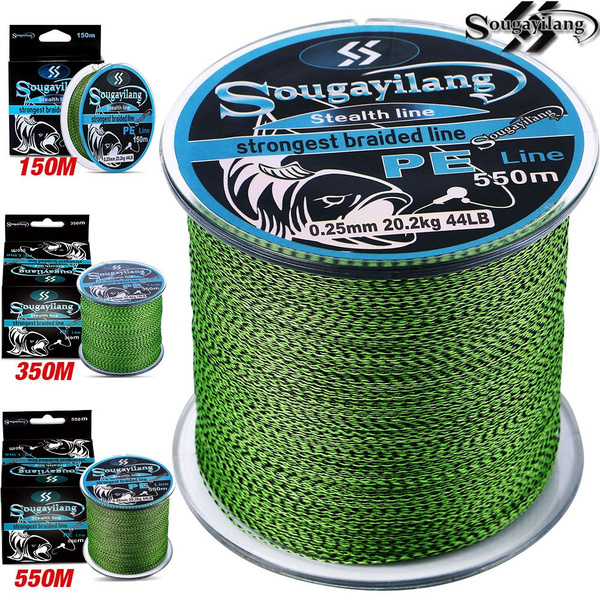 Sougayilang Speckled Multifilament 20-78LB Braid Fishing Line 150M 350M  550M 4 Strands Super Strong Fishing Wire Carp Fishing