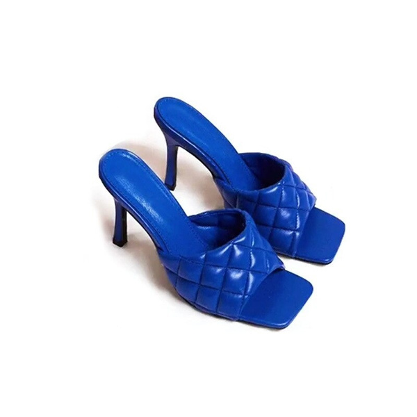 glass high heels shoes