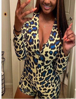 long sleeve short romper pajama