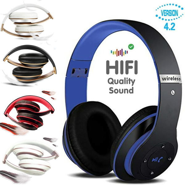 6S Wireless Headphones Over Ear Hi Fi Stereo Foldable Wireless