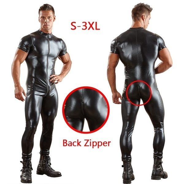 Men's Fashion Latex Men's Jumpsuit 
