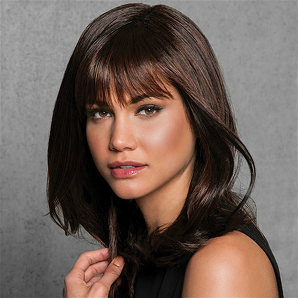 medium length wigs layered