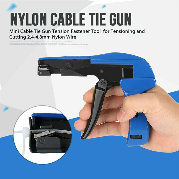 Nylon Wrap/Cable Zip Tie Strap Cutting Hand Tool Gun/Cutter Tension Fastener 