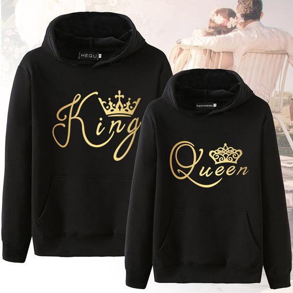 King and queen store hoodies plus size