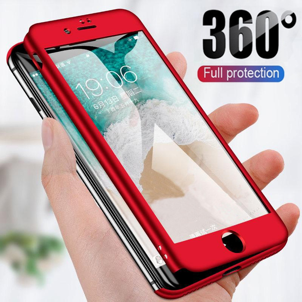 iPhone 11 Red Phone Case w/Free Tempered Glass