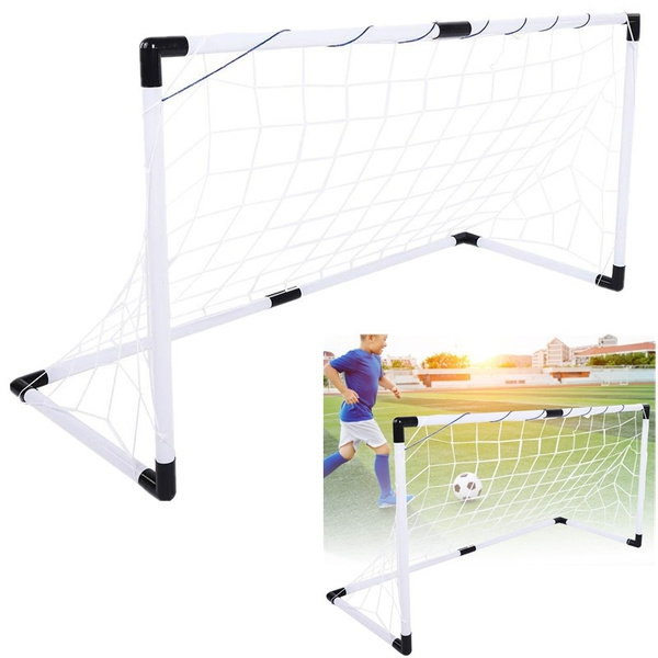 Indoor Outdoor Mini Soccer Football Goal Post Net & Hover Soccer Combo Deal