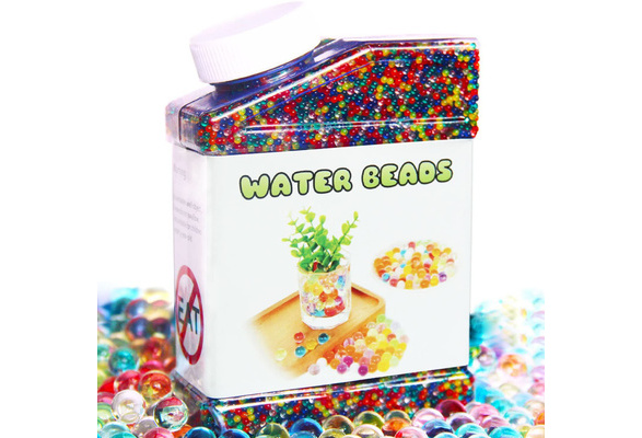 Water Beads Pack Rainbow Mix Over 50,000 Beads Growing Balls, Jelly Water  Gel Beads for Spa Refill, Kids Sensory Toys, Vases, Plant, Wedding and Home  Decor