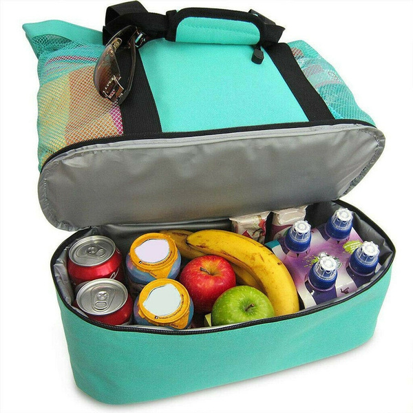 Insulated Cooler Lunch Thermos Bag Work School Travel Men Women Lunch Box  Tote