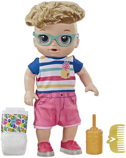 Baby Alive Baby Go Bye Bye: Blonde Hair Doll, for Ages 3 and up, 30+  Phrases and Sounds