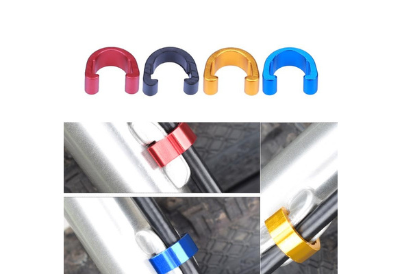 5 Pcs MTB Bicycle Bike C-Clips Buckle Brake Cable Line Guide Tubing Fixed Clamps