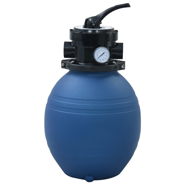 Pool sand filter with 4-way valve blue 300 mm Pool-Sandfilter Pool ...