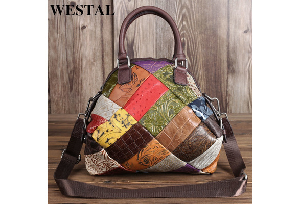 Leather Shoulder Bag, Westal Bags Women