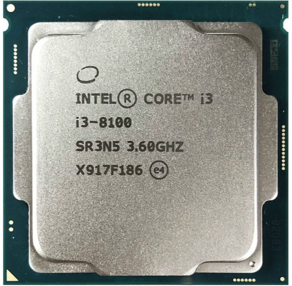Intel Core i3-8100 i3 8100 3.6 GHz Quad-Core Quad-Thread CPU Processor 6M  65W LGA 1151