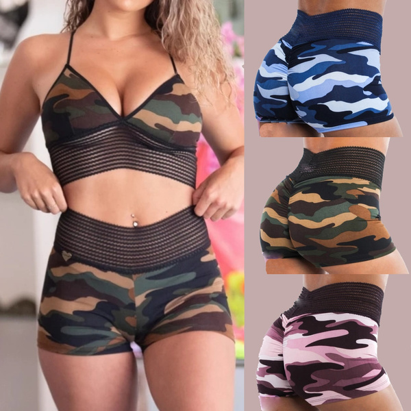 Camouflage booty hot sale shorts