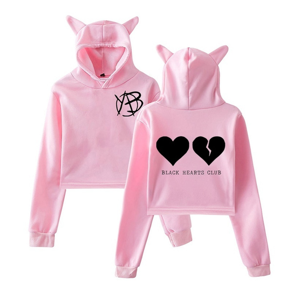 black hearts club moletom com capuz