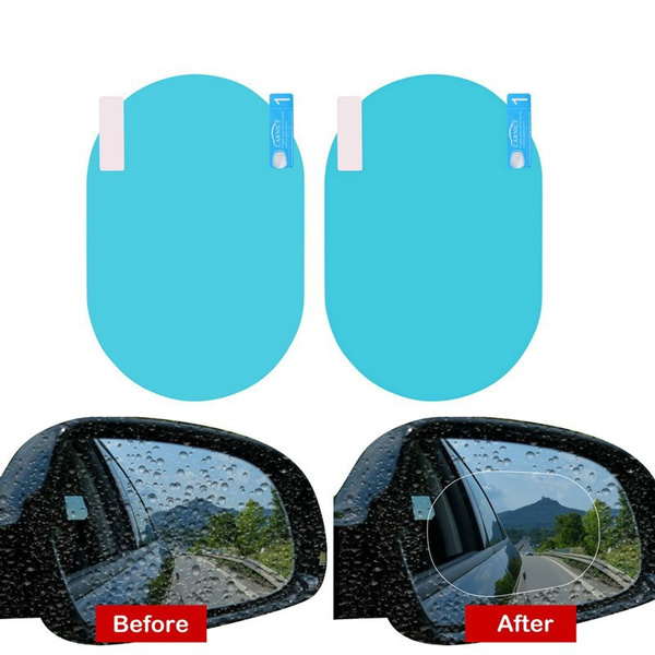 Anti Fog Protective Film Rear view Mirror Car Clear Waterproof Sticker 2PCS/Set 