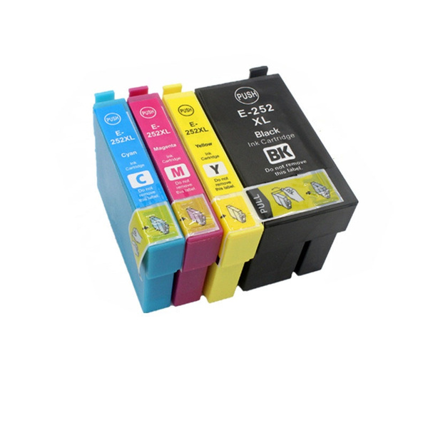 1set 252xl Compatible Ink Cartridge For T252 T252xl T2521 For Epson Workforce Wf 3620 Wf 3640 Wf 9475