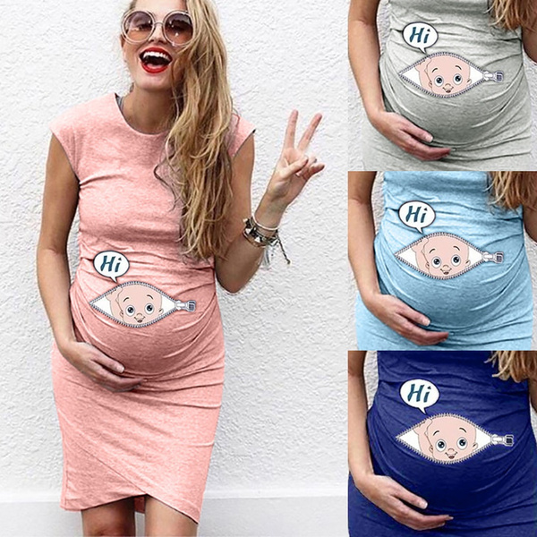 Cute Maternity Dress Loose Casual Dress Women Maternity Clothes Plus Size  Pregnant Woman Maternity Dress | Fruugo QA