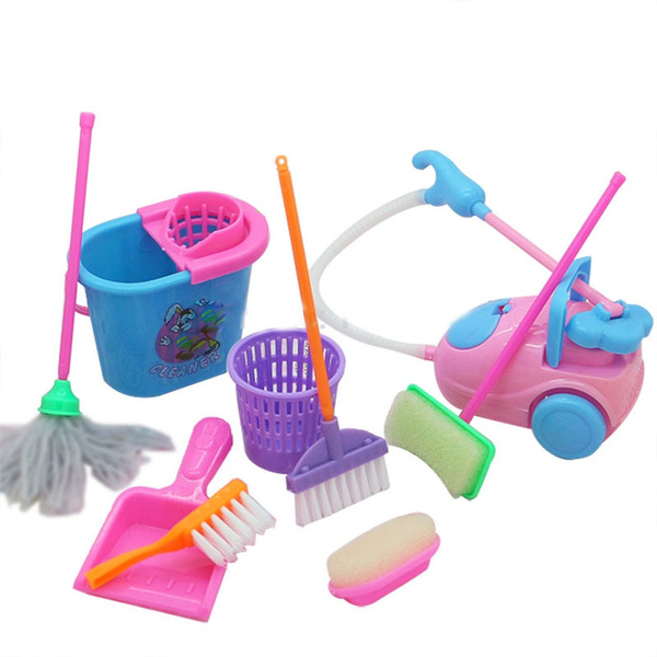 barbie cleaning set