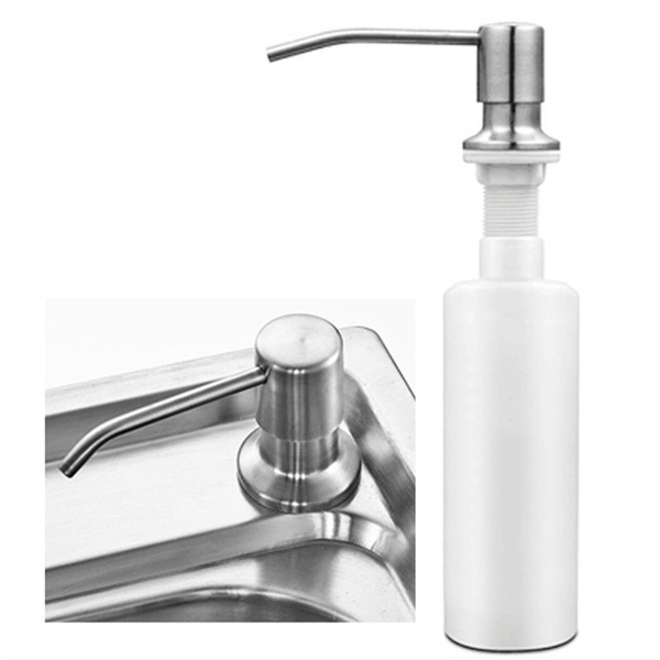 Kitchen Sink Soap Dispenser Detergent Liquid Soap Lotion Dispensers Stainless Steel Head+ ABS Dispenser | Wish