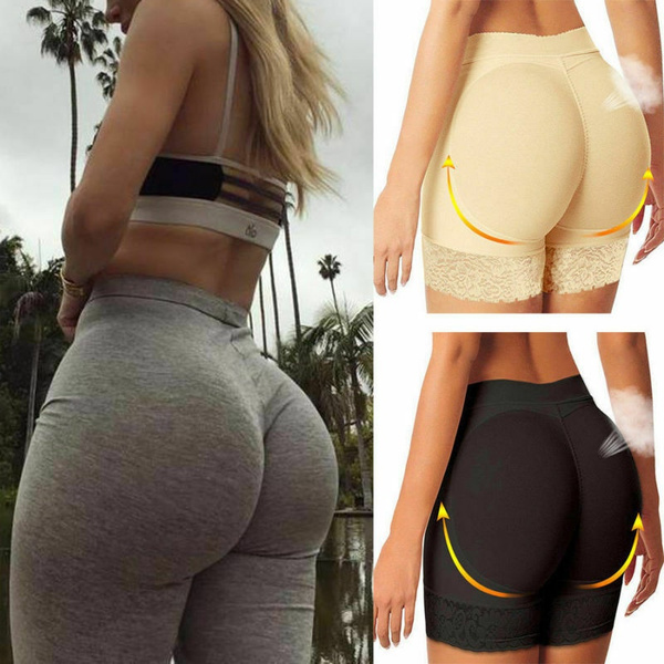 Womens Seamless Butt Lifter Boyshort Padded Po Panties Hip Enhancer  Underwear