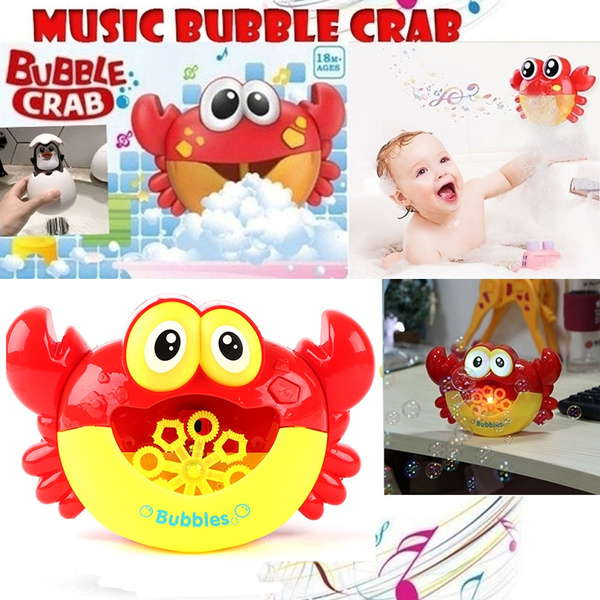 bubble crab bath toy