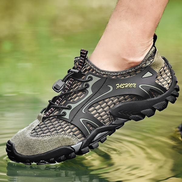 Men's Aqua Shoes Breathable Hiking Shoes Outdoor Climbing Shoes Men's  Quick-drying Water Shoes Lightweight Casual Mesh Trekking Shoes  (size:38-50) | 