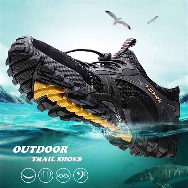 Men Breathable Aqua Shoes Non Slip Outdoor Wading Shoes Lightweight Men Breathable Aqua Shoes Non Slip Outdoor Wading Shoes Lightweight