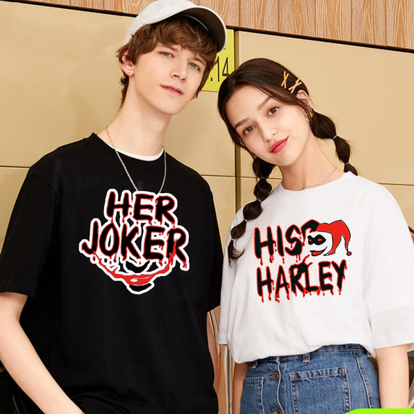 Harley Printed Couple T-shirts 