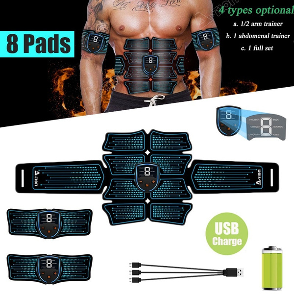 EMS Abdominal Muscle Stimulator Trainer USB Connect Abs Fitness