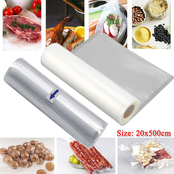 2 Rolls Food Vacuum Sealer Bags for Food Saver Rolls Home Sealing ...