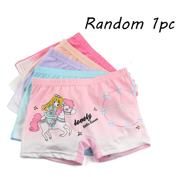 Random Soft Children Underpants XL3XL Underwear Breathable Rainbow Horse Panties Kids Panties