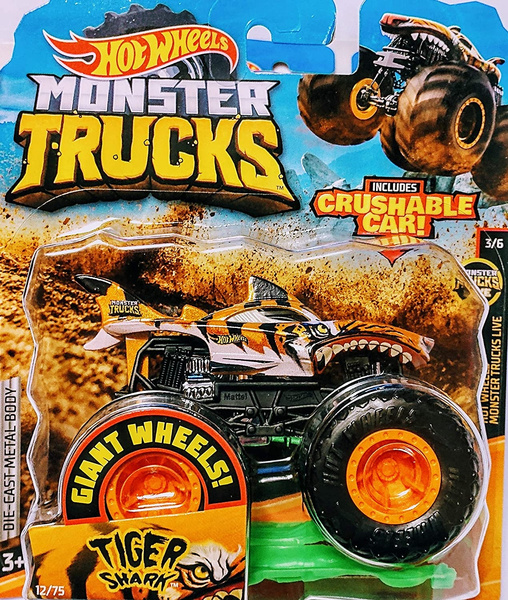 tiger shark hot wheels monster truck