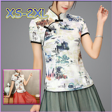 blouse, Woman, Shirt, Chinese